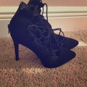 Black Laced Heels